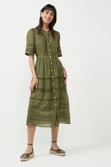 Gap button discount front dress