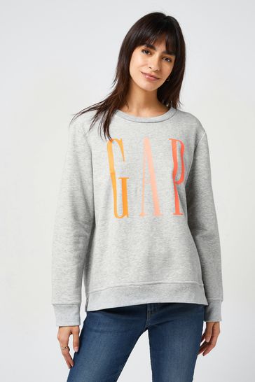 Grey & Orange Logo Sweatshirt