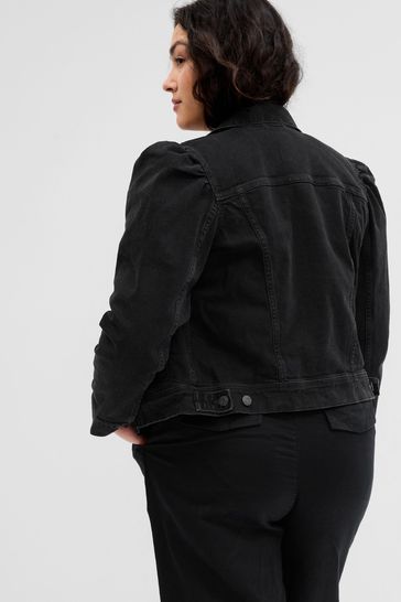 Black denim sales jacket gap