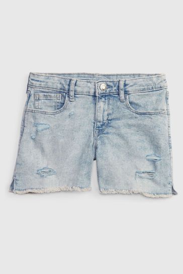 Medium Blue Midi Shorts