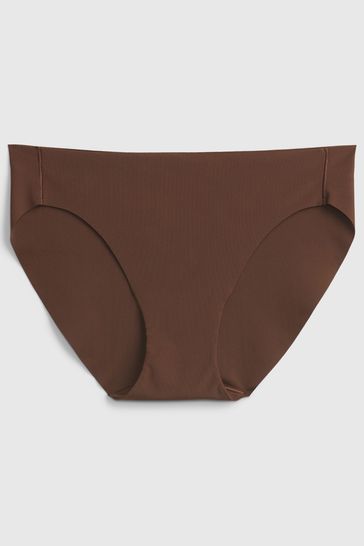 Brown No-Show Seamless Knickers