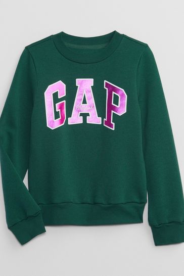 Buy Gap Metallic Logo Long Sleeve Crew Neck Sweatshirt (4-13yrs) from ...