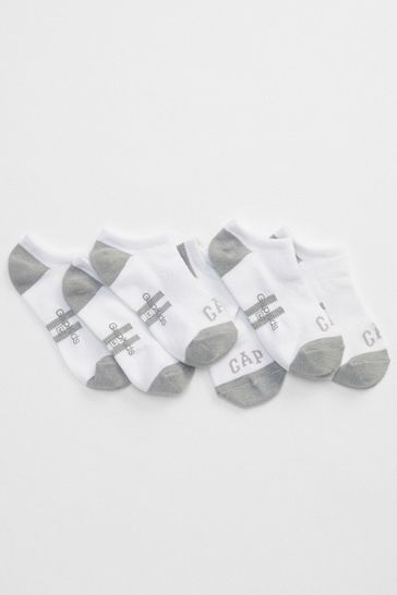 White Logo Ankle Socks 3-Pack