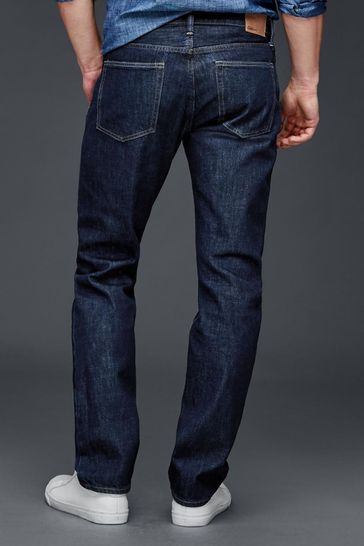 GAP, Jeans, Gap 969 Standard Fit Distressed Medium Wash Straight Leg Jeans  Mens 32x3