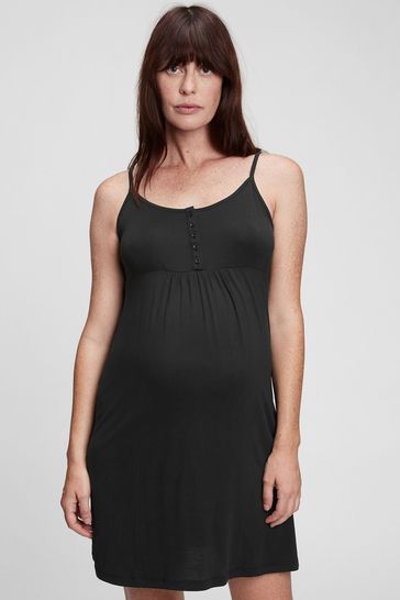 Black Maternity Modal Nightie