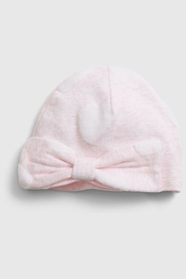 Pink Babys First Favorite Bow Hat