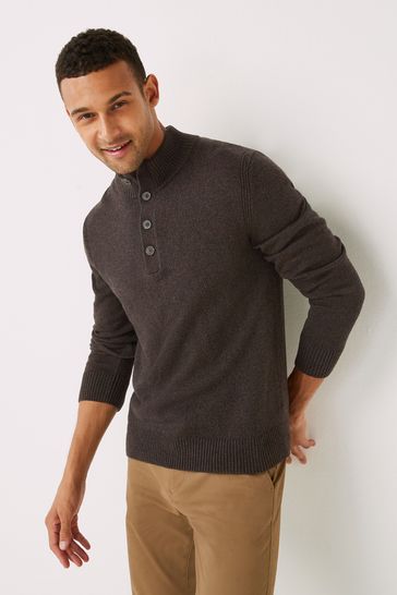 Gap Black Button Neck Jumper