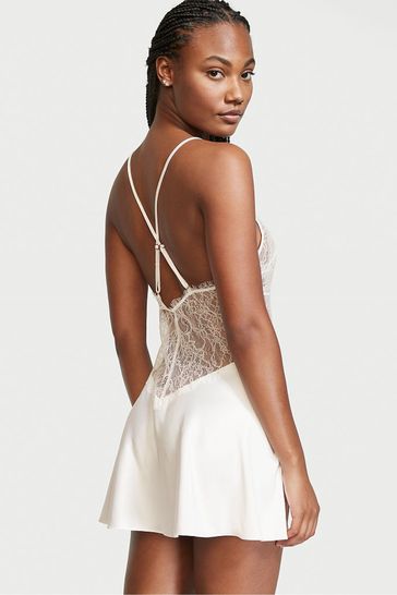 White lace outlet slip
