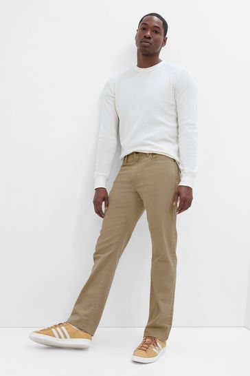 Buy Brown Straight Jeans With Washwell from the Gap online shop