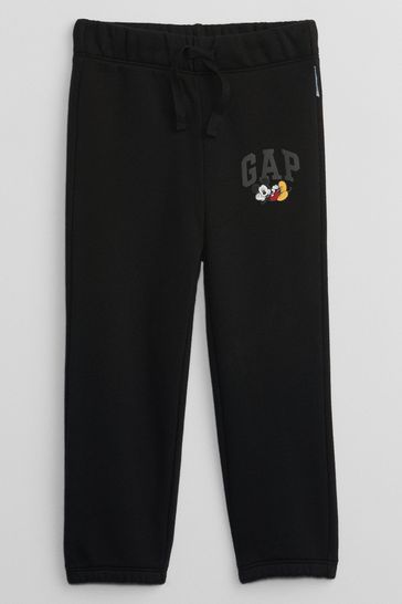 Gap Black Disney Mickey Mouse Print Logo Joggers