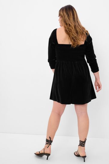 Gap black shop velvet dress