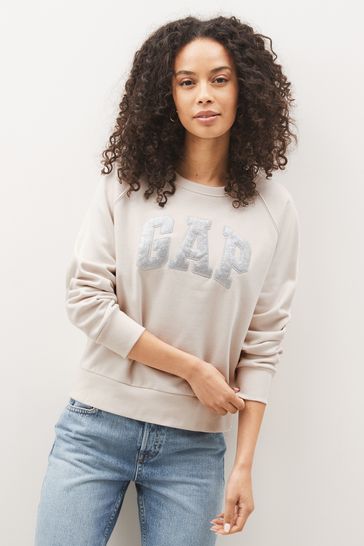 Buy Gap Glitter Logo Sweatshirt from the Gap online shop