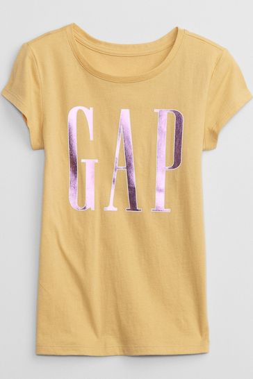 Buy Gap Metallic Logo Short Sleeve T-Shirt from the Gap online shop