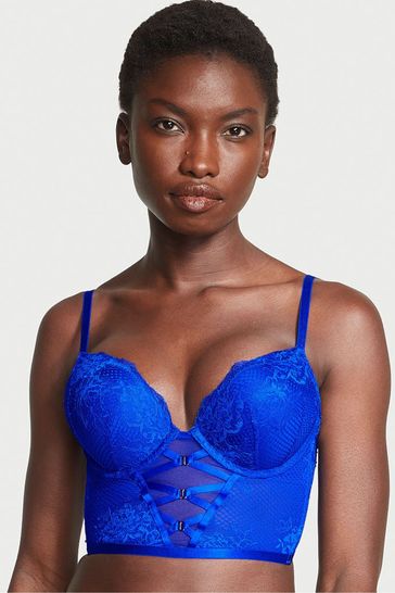 Lace bralette online blue