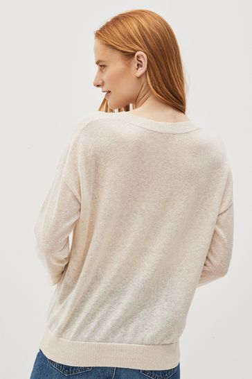 Linen deals blend jumper