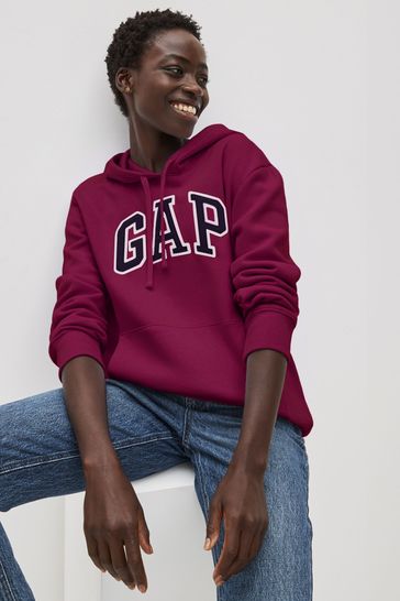 Buy Red Burgundy Logo Hoodie from the Gap online shop