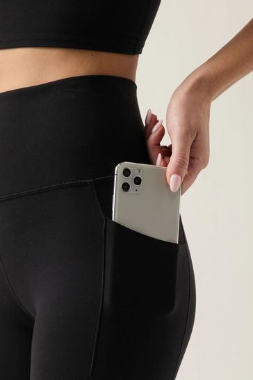 Athleta Black Full Length Salutation High Waisted Pocket Leggings