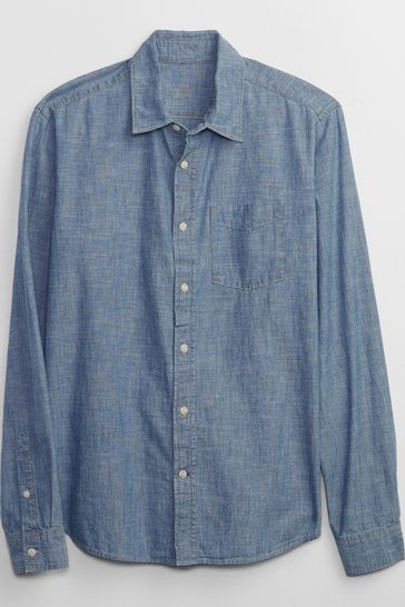 Gap mens outlet chambray shirt