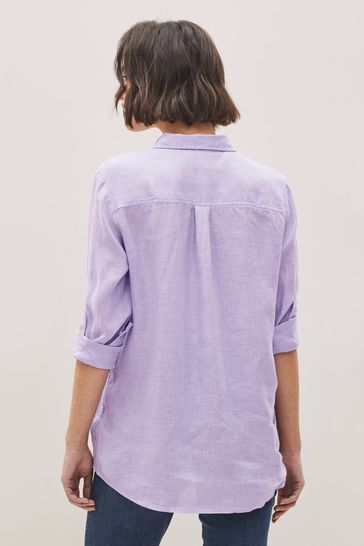 Gap boyfriend shop linen shirt