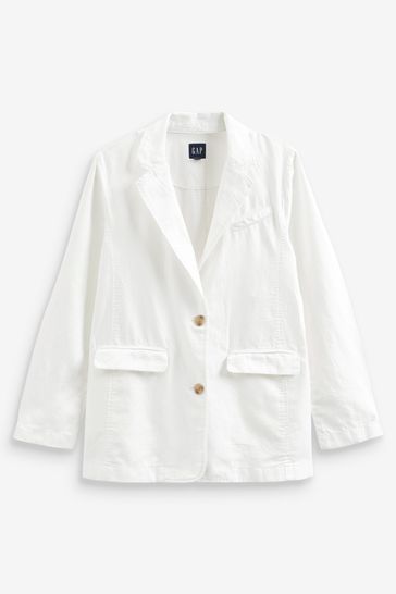 Buy Gap Linen Cotton Blazer from the Gap online shop