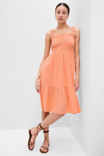Gap orange dress hotsell
