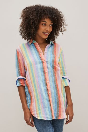 Buy Gap Linen Boyfriend Shirt from the Gap online shop