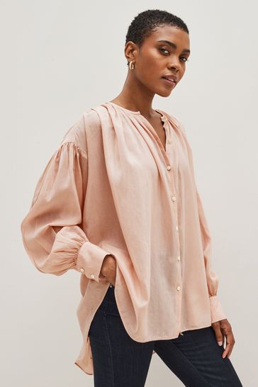 Banana republic top silk linen sweater