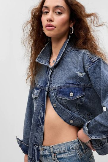 Gap oversized jean jacket 2025