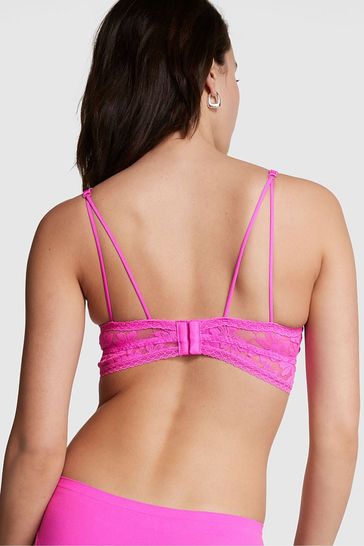 Buy Victoria's Secret PINK Lace Wired Push Up Bralette from the