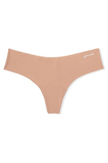 Victoria's Secret PINK Praline Nude No Show Thong Knickers