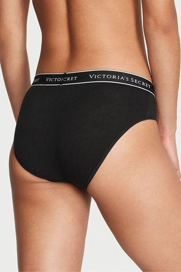 Buy Victoria's Secret Black Small Classic Stripe Logo Hipster