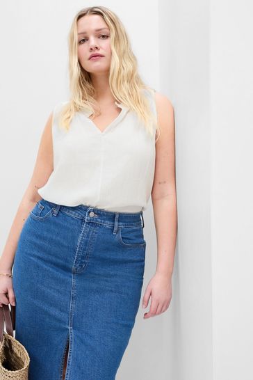 Plus size deals white skirt gap
