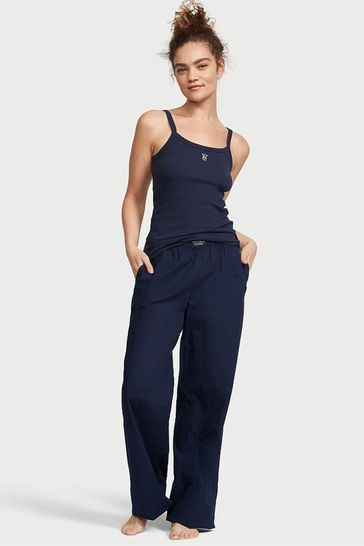 Victoria's Secret Noir Navy Blue Cami Long Pyjamas