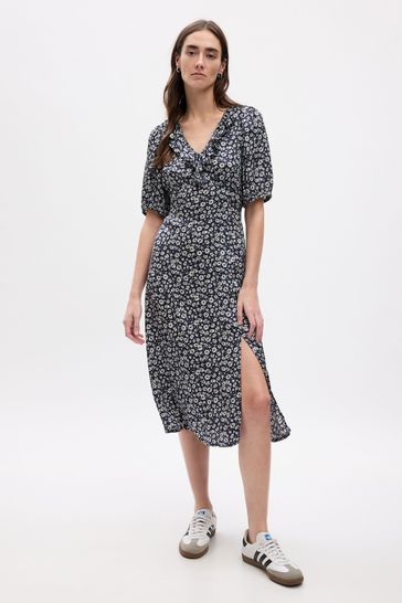 Gap wrap midi dress 2025