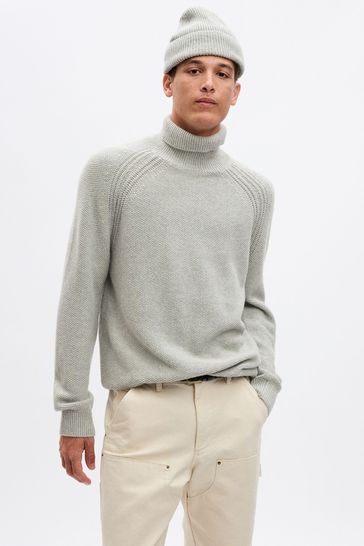 Turtle neck sales grey jumper