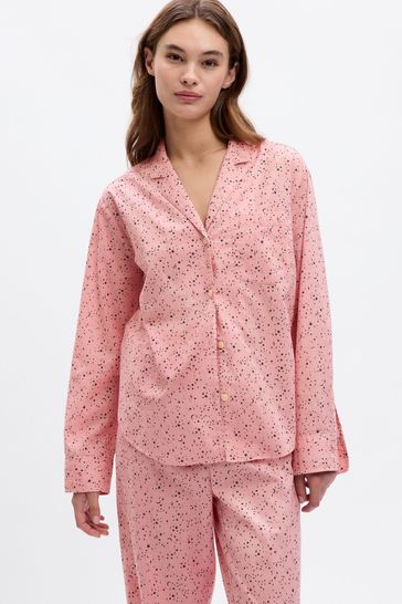 pink pj set gap
