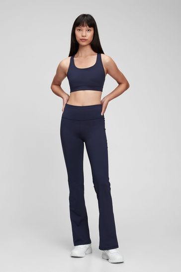 Buy Gap Recycled High Rise Power Flare Leggings from the Gap