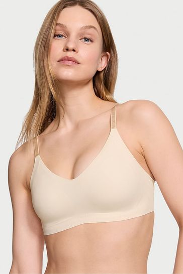 Victoria's Secret Marzipan Nude Silicone Lightly Lined Lounge Bralette