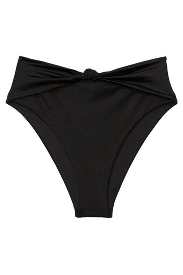 Victoria's Secret Nero Black High Waisted Swim Bikini Bottom