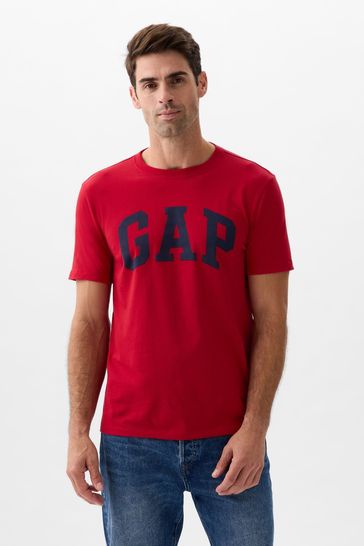 Red Everyday Soft Logo Short Sleeve Crew Neck T-Shirt