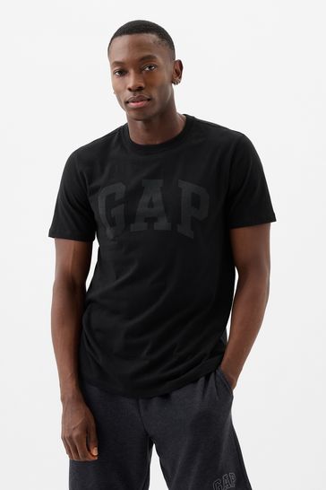 Black Everyday Soft Logo Short Sleeve Crew Neck T-Shirt