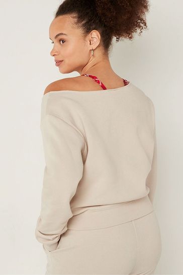 Victoria secret off discount the shoulder sweatshirt
