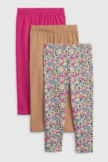 Buy Gap Organic Cotton Mix and Match Leggings 3-Pack from the Gap