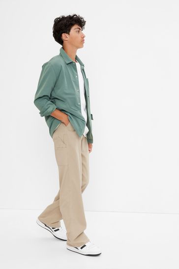 Gap Khaki Green Cargo Carpenter Trousers