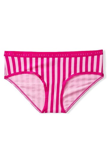 Victoria's Secret Berry Blush Casual Stripe Stretch Cotton Hipster Knickers