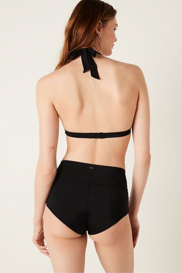 Victoria s Secret PINK Black High Waist Full Coverage Bikini Bottom