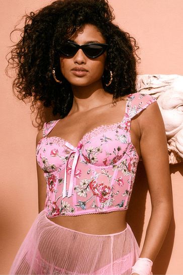 Buy Victoria's Secret Embroidered Strapless Corset Bra Top from the  Victoria's Secret UK online shop