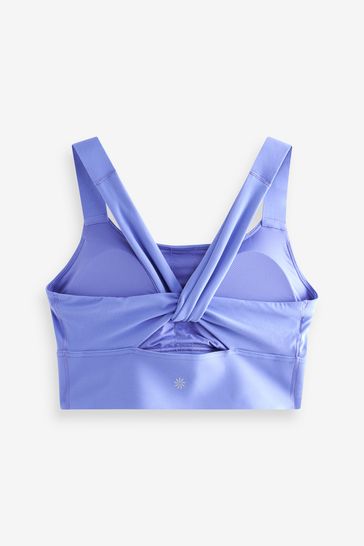 Athleta Black Warrior Longline Medium Impact Sports Bra