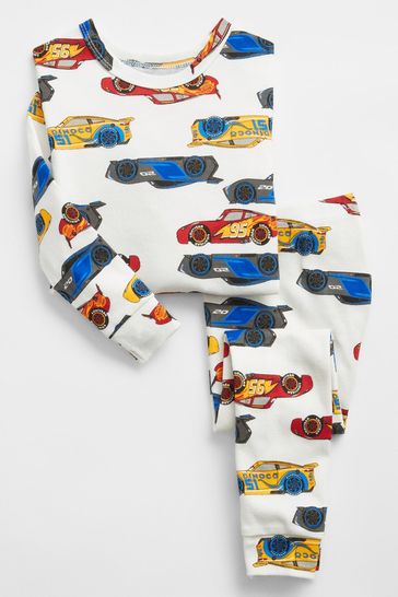 Gap Red Disney Cars Print Long Sleeve Pyjama Set