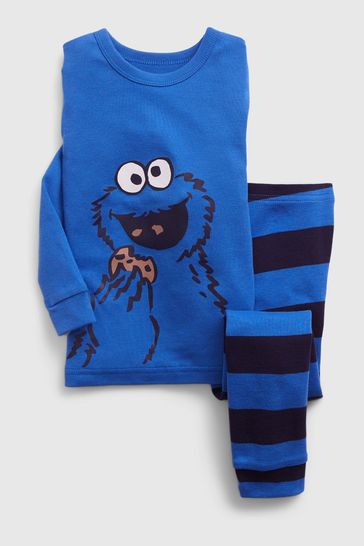 Sesame Street Organic Cotton Cookie Monster Pyjamas